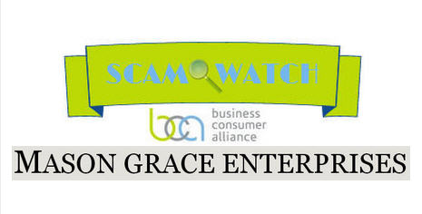 Scam Watch: Mason Grace Enterprises